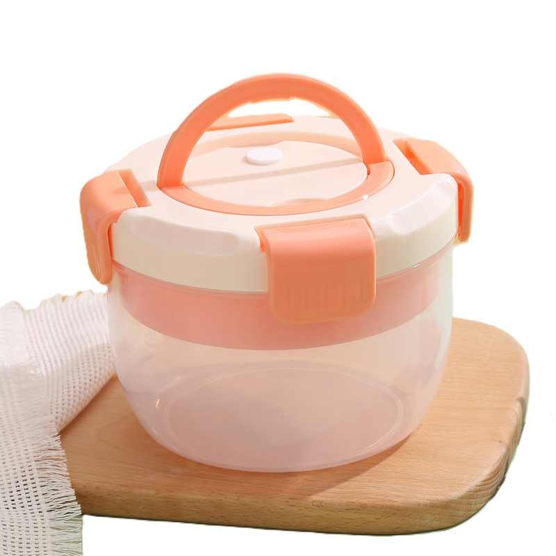 Modern Round Fruit and Meal Prep Container for Kitchen Organization