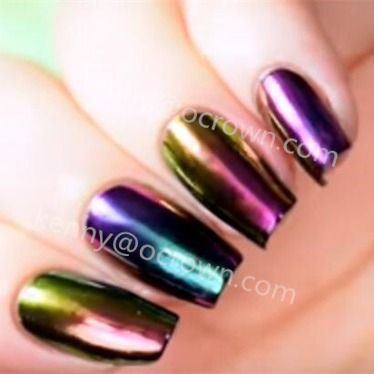 Chameleon Chrome UV Gel Polish Glitter Nail Art Pigment Powder