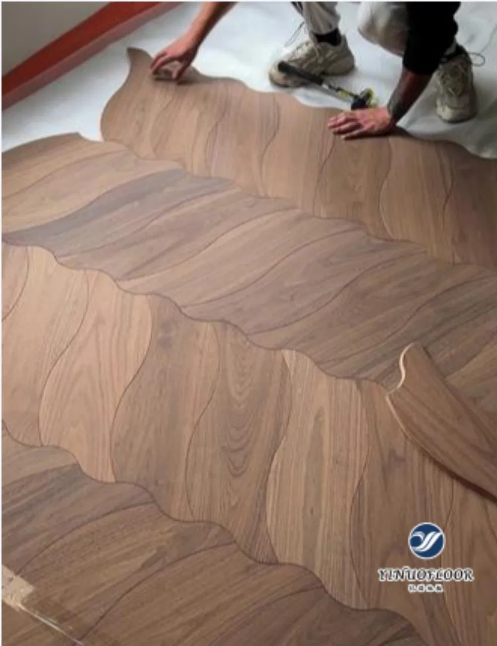 Водостойкий ламинат Ёлочка 12мм, дуб