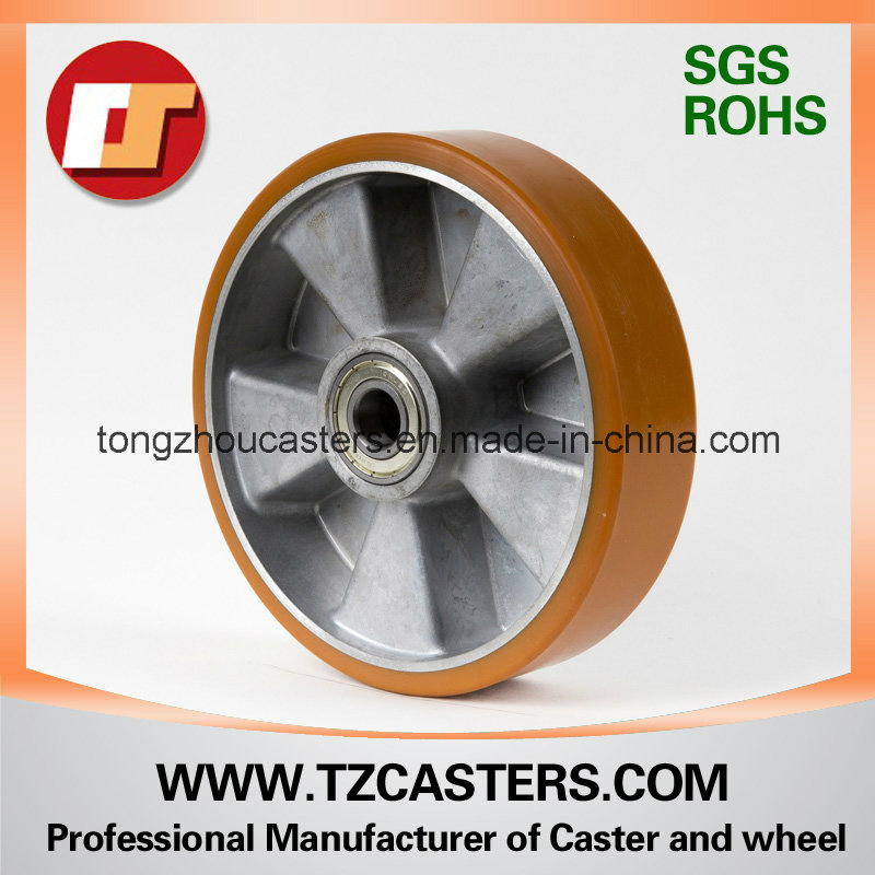 OEM China Factory Manufacturer 200*50mm Industrial PU Caster Wheel for Hand Truck