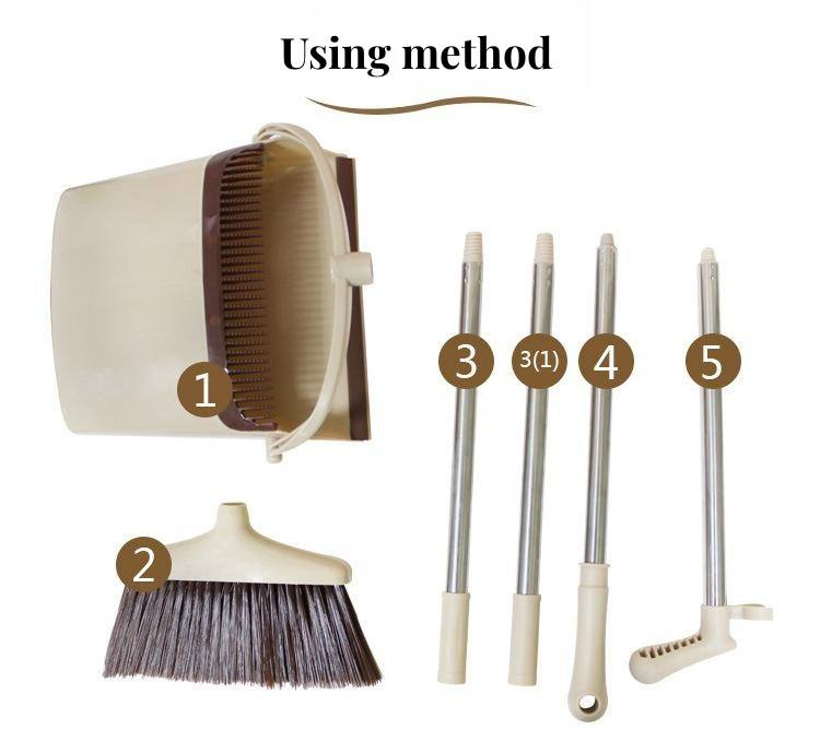 Ergonomic Long Handle Stand-up Broom for Effortless Sweeping