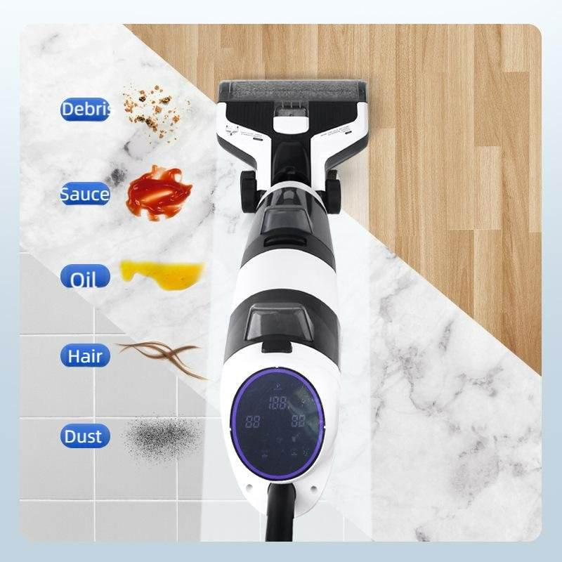 Cordless Electric Wet and Dry Mopping Floor Cleaning Machine Household Integrated Vacuum Cleaner for Hotels