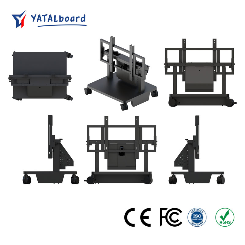 Mobile Stand for Interactive Flat Panel Wall Mounted 65 75 Inch TV Mobile Bracket for Smart Board with Competitive Price