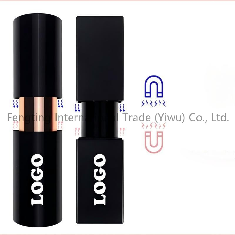 Golden Round Tube OEM Custom Hot Sales Magnet Natural Cruelty Free Vegan Nude Rouge Private Label Lip Stick