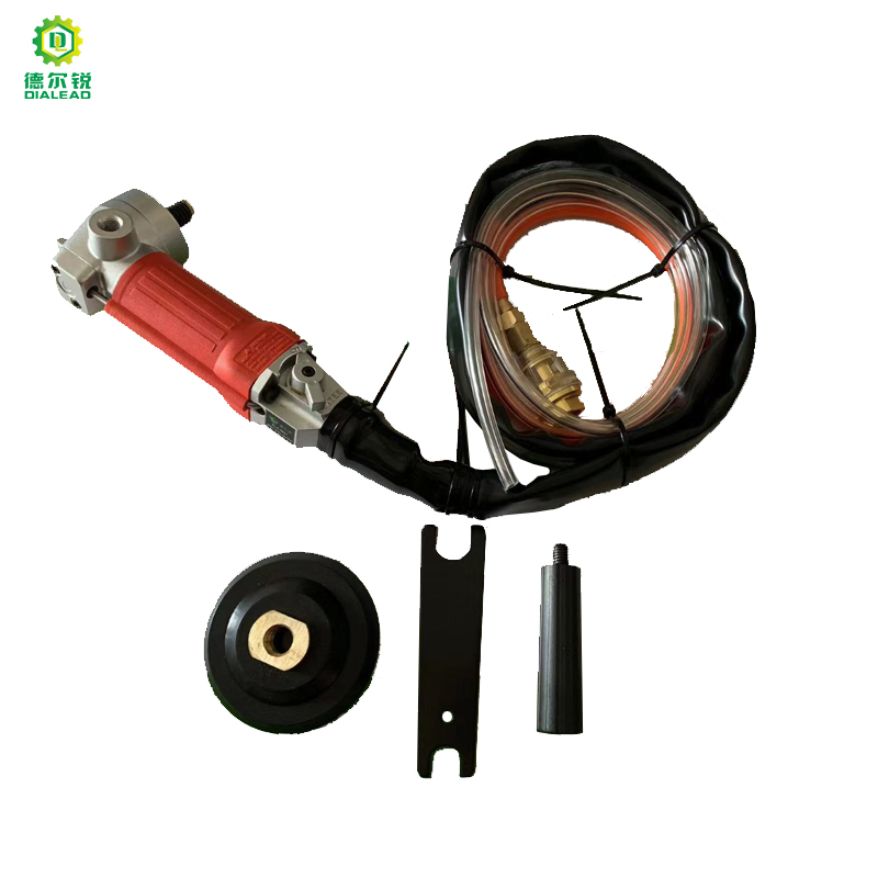 Dialead Variable Speed Rear Exhaust Pneumatic Angle Air Stone Grinder Sander Polisher for Wet Concrete Marble Polishing