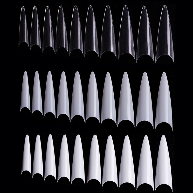 Full Cover Long Stiletto False Artificial Fake acrylic Nail Tips for Manicure Extension