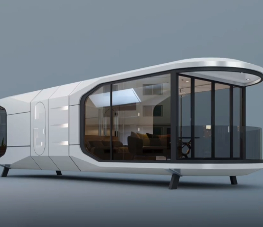Space Capsule-Inspired Folding Room Creative Container House for Home or Apartment Use for Vacation or Everyday Living