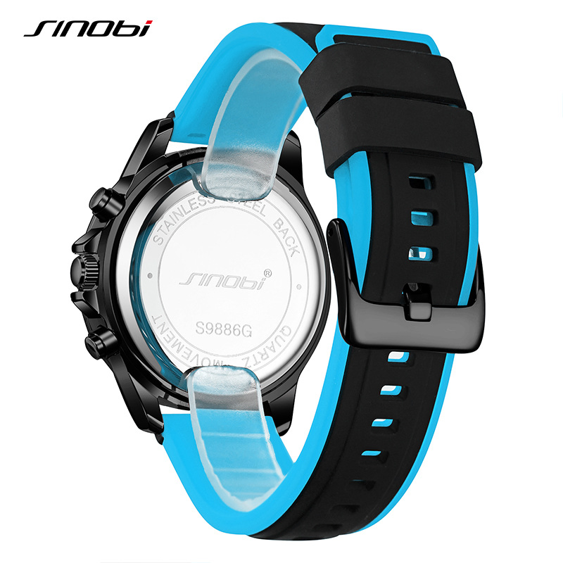 Sinobi S9886g Popular Men's Sports Business Luminous Waterproof Fashion Quartz Watch