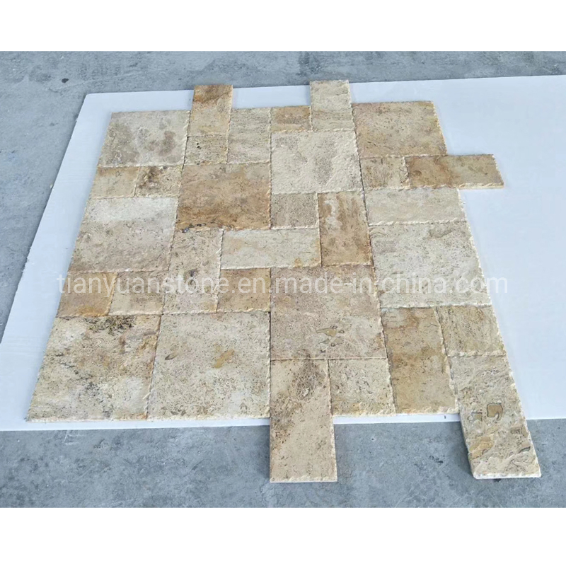 Polished/Honed/Flamed/Antique Beige Limestone French Pattern Floor Tile
