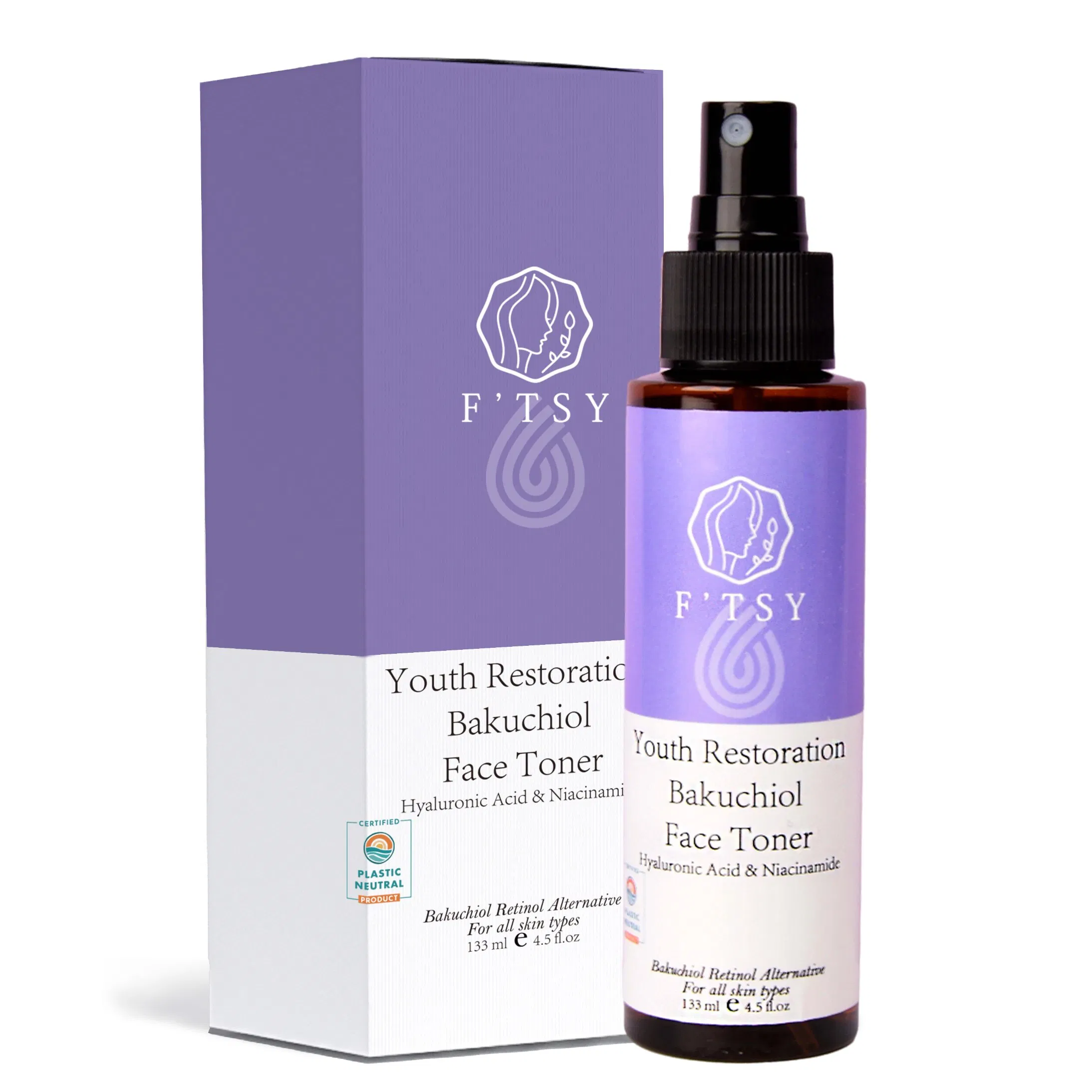 Hot Sale Brightening Anti Aging Hydrating Bakuchiol Facial Toner