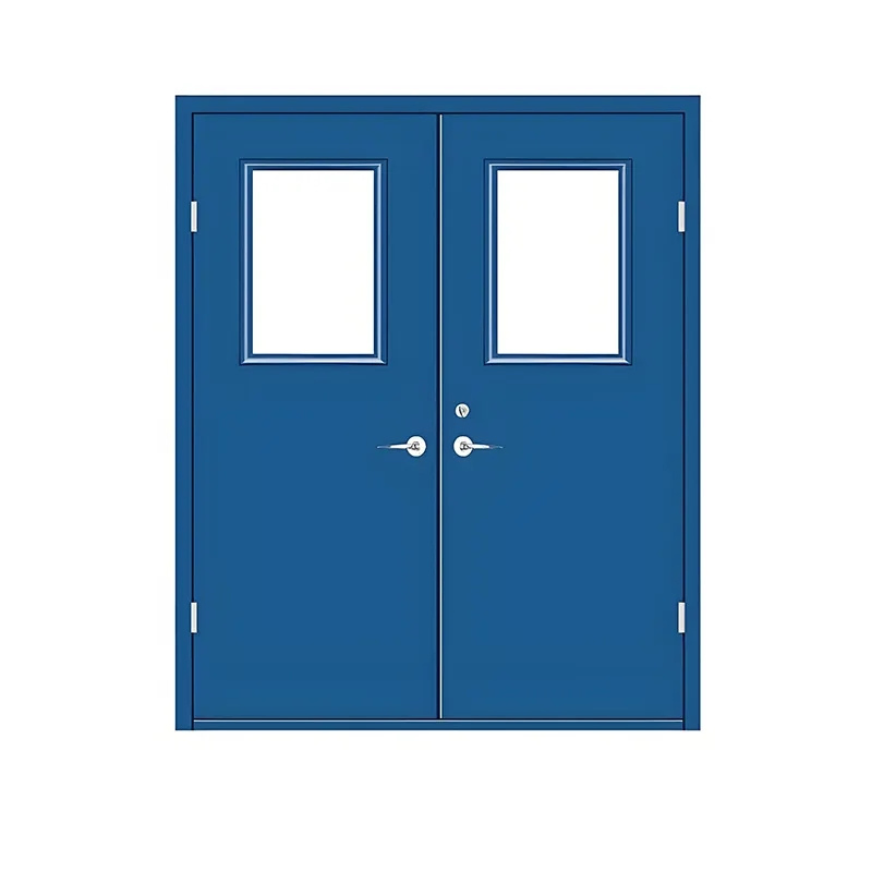 UL/En Certified Steel Fire Exit Door with Panic Bar - 60/90 Min Fire Rated, Push-to-Open for Emergency Egress