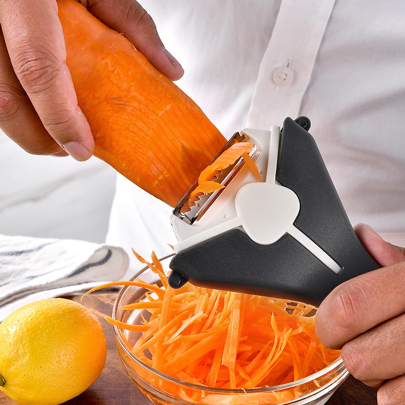 3 in 1 Multi Function Rotary Vegetable Peeler Kitchen Detachable Plastic Peeler