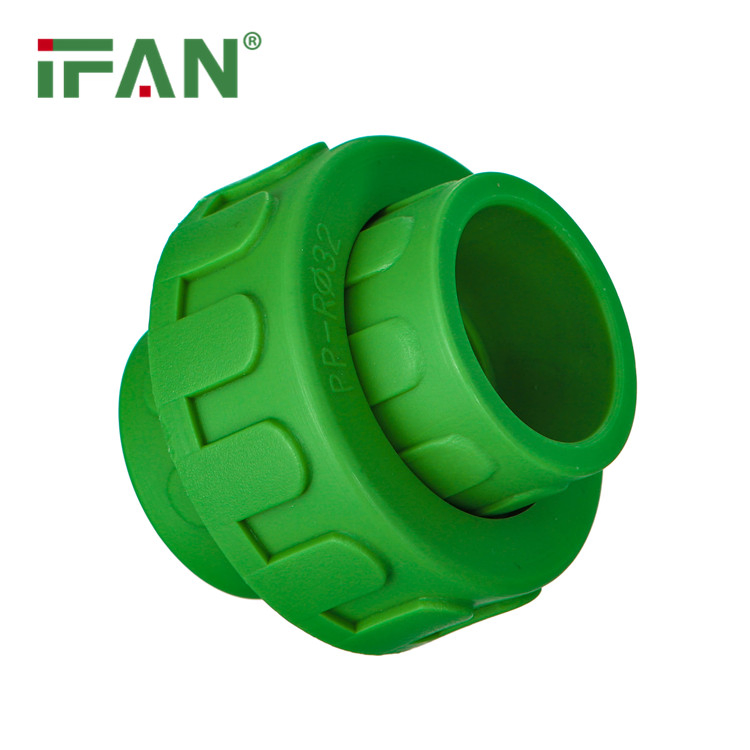 Ifan En 15874 China Manufacturer PPR Pipe Plastic Union 20mm 25mm 32mm Plastic Union PPR Plumbing Fittings