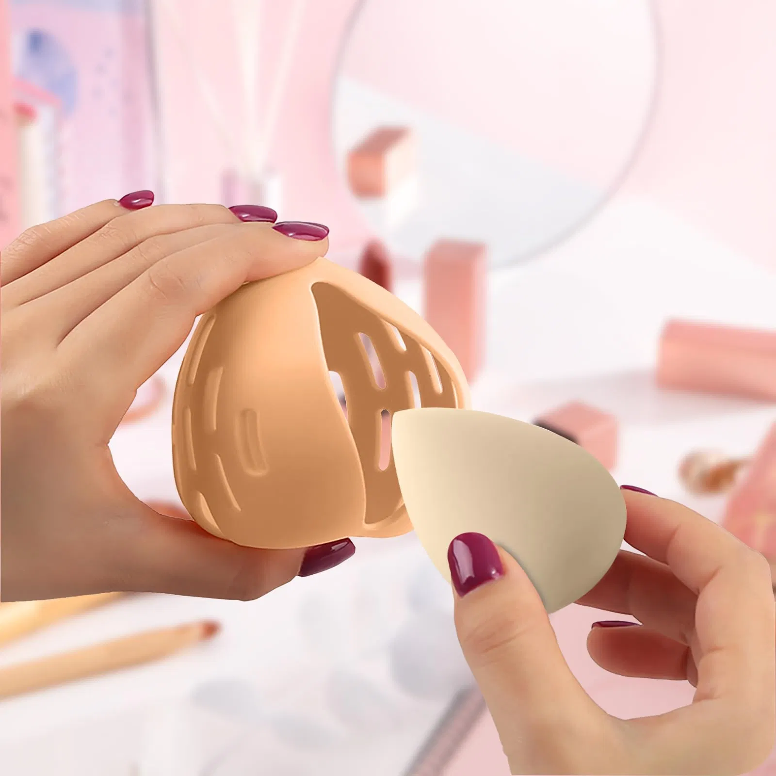 Capsule Makeup Egg Storage Blender Case