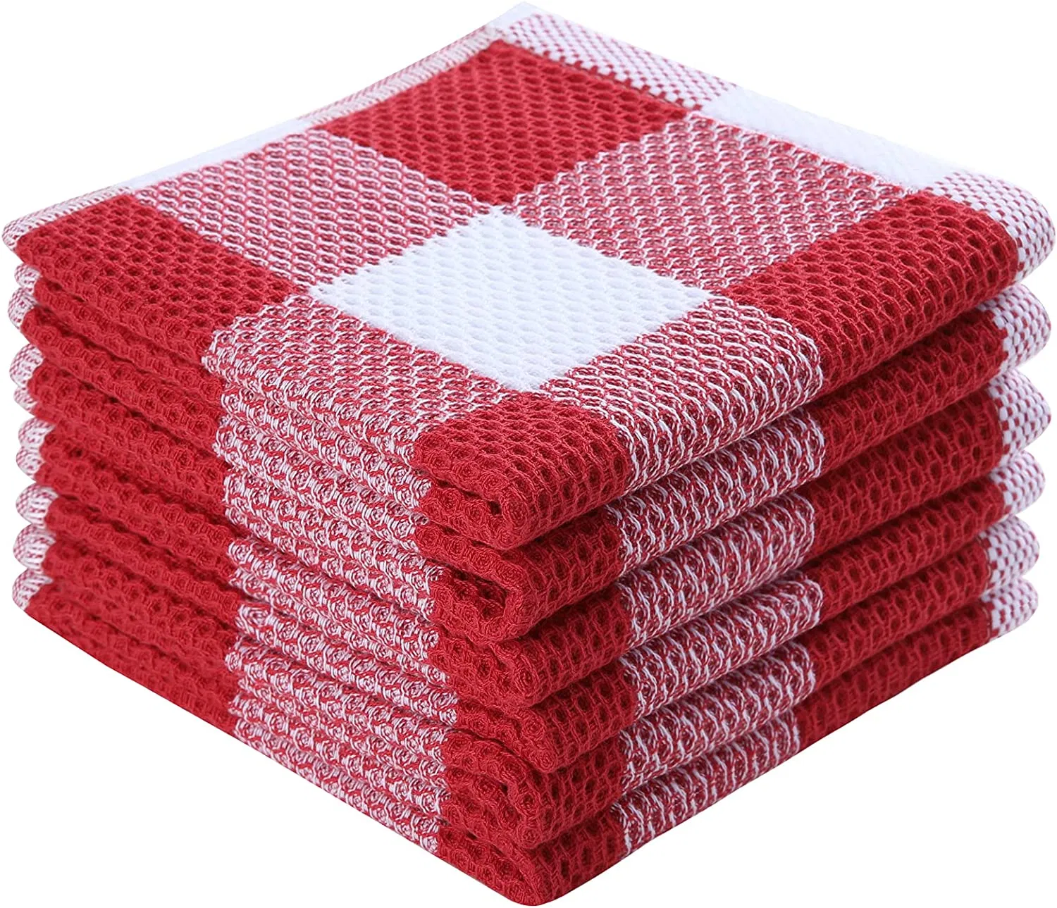 Waffle Weave Super Soft Absorbent Kitchen Dish Towel for Drying Dishes