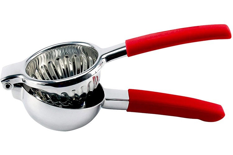 Stainless Steel Manual Lemon Lime Squeezer with Silicone Handles Portable Press Juicer Squeezer Lemon