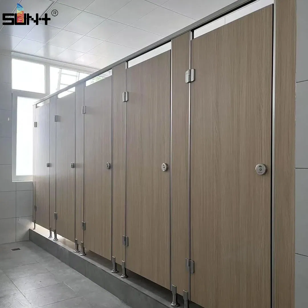 Antimicrobial Waterproof HPL Compact Laminate Business Center Toilet Partition