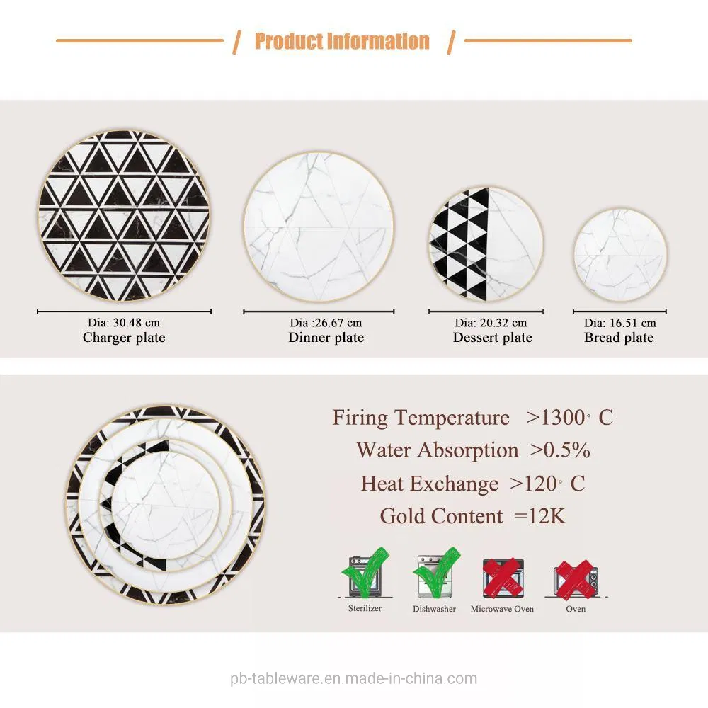 Best Black and White Thanksgiving Bone China White Dinnerware Sets