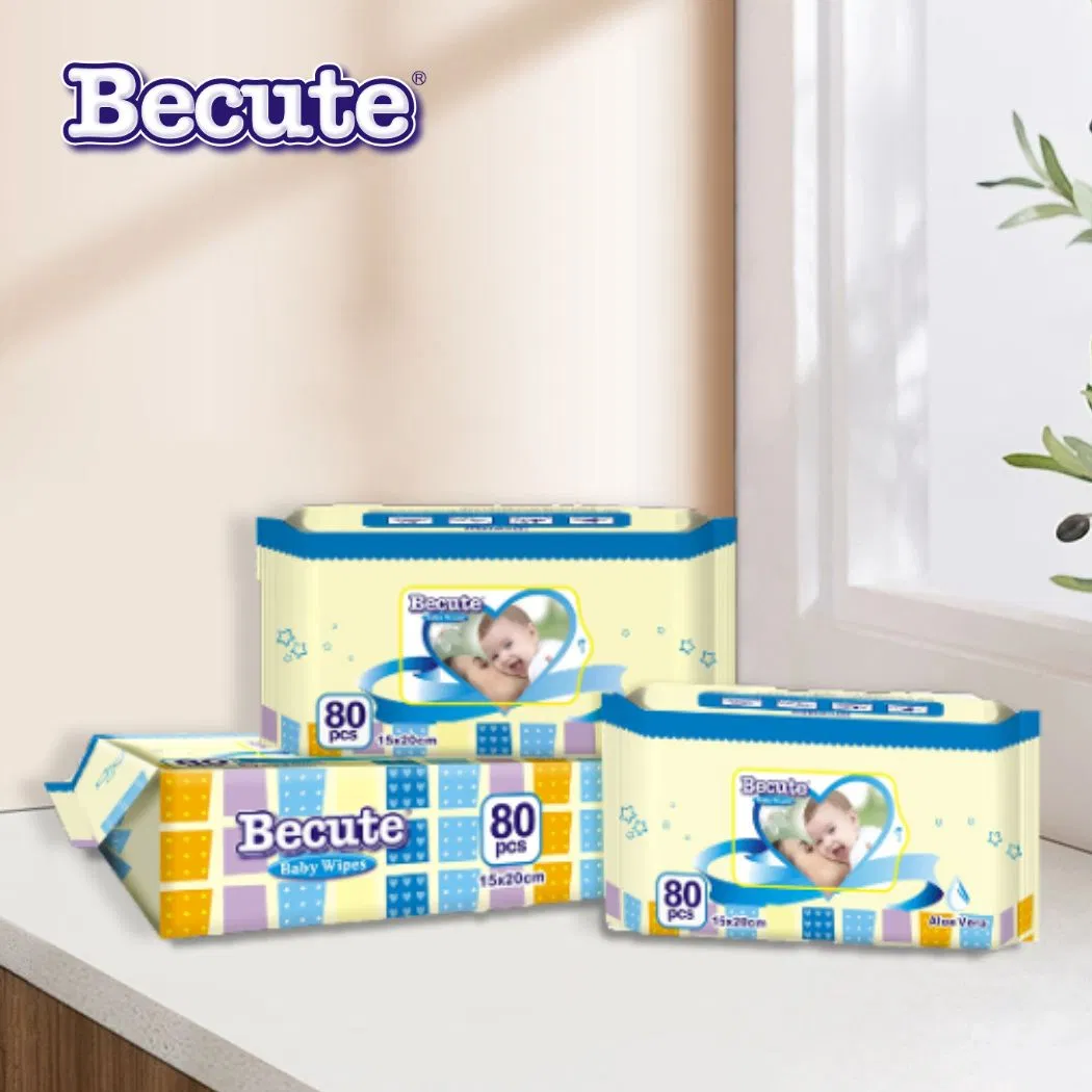 Wholesale Cheap Baby Wipes Non-Alcohol Nonwoven Antibacterial Wet Wipes