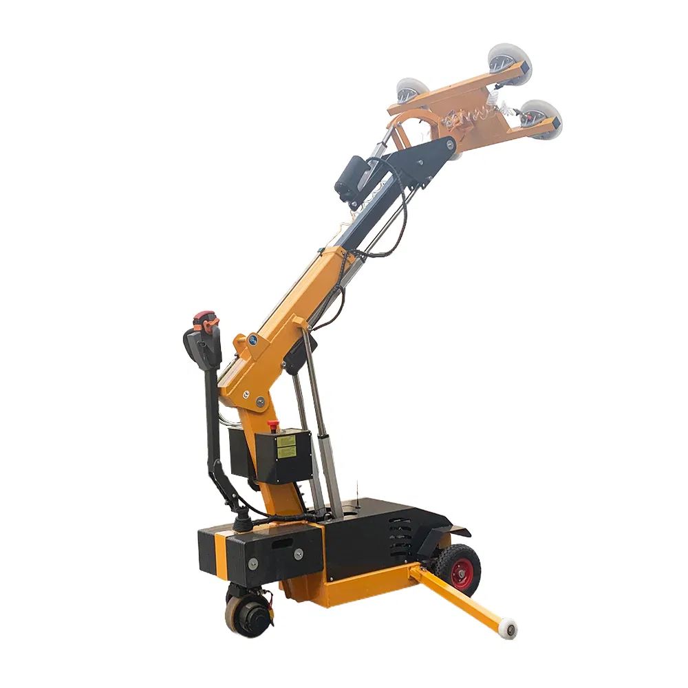 Rubber Construction Shovel Robot Mobile Glass Lifter 400kg Installation Vehicle