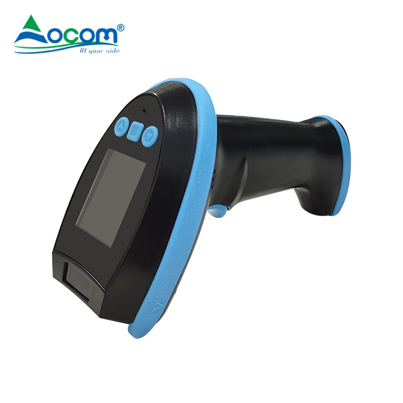Ocom New Arriving 2024 Wireless Scanner 1d 2D Handheld Barcode Reader with LED Display