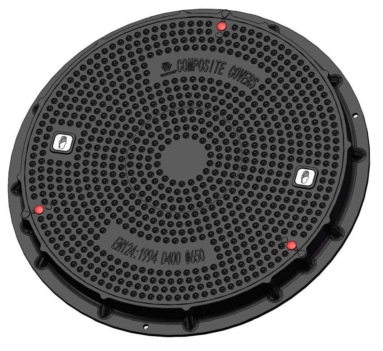 High Quality SMC Composite Round Waterproof Manhole Cover and Frame FRP GRP Fiberglass Square Watertight Manhole Cover Resin Seal Lock Inspection Manhole Cover