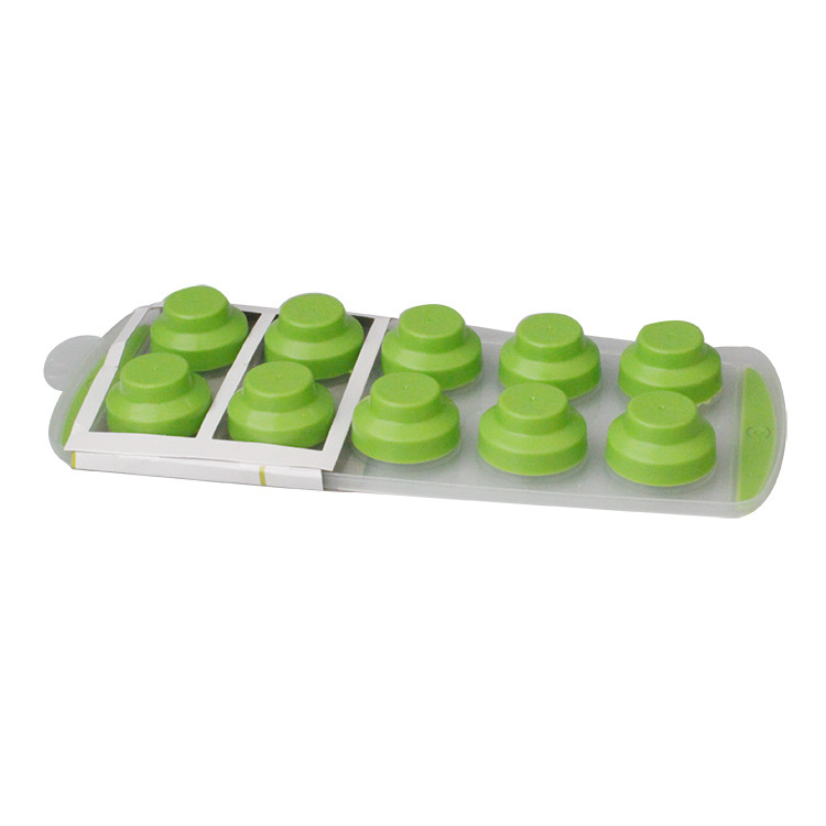 Round Shape 10PCS Plastic Ice Cube Tray