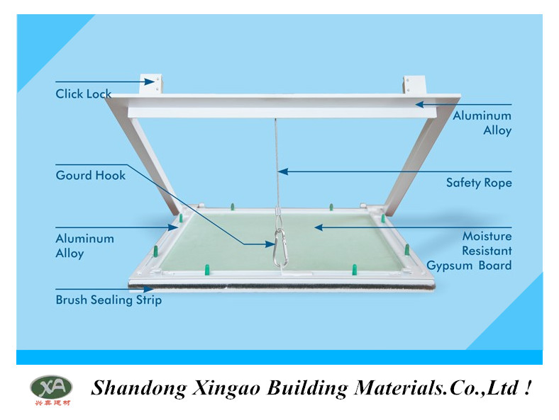 Middle East Type Aluminum Profile Wall Access Doors Ceiling Access Panel
