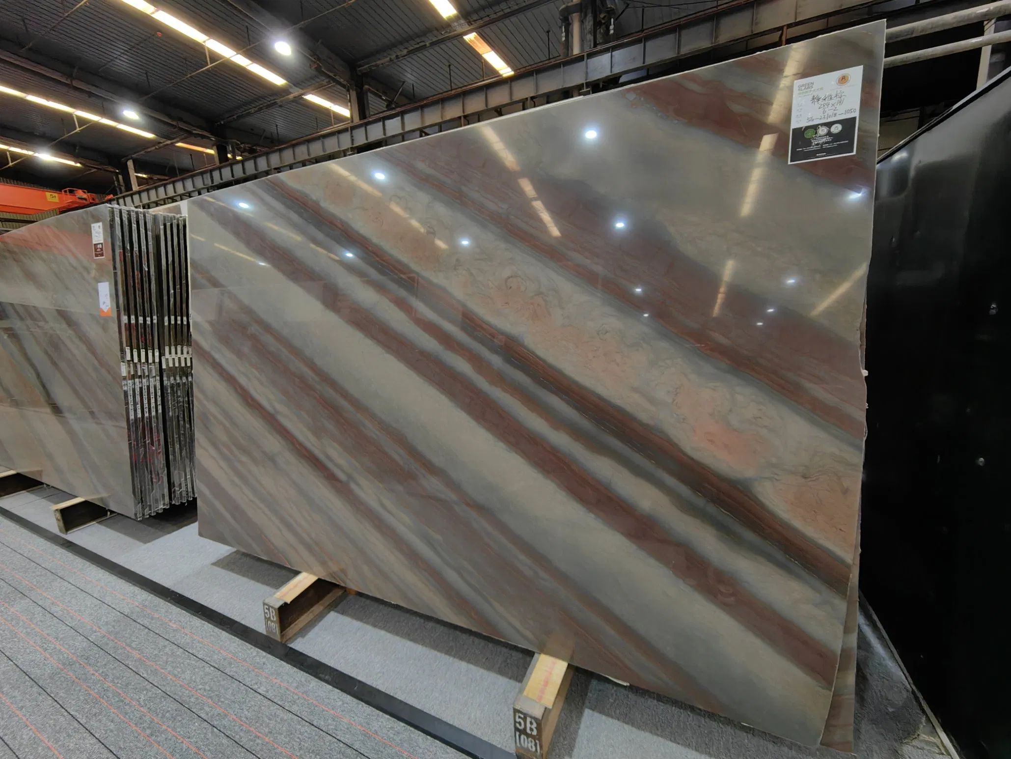 Luxury Stone Quartzite Grace Brown Tile Slab Countertop Table
