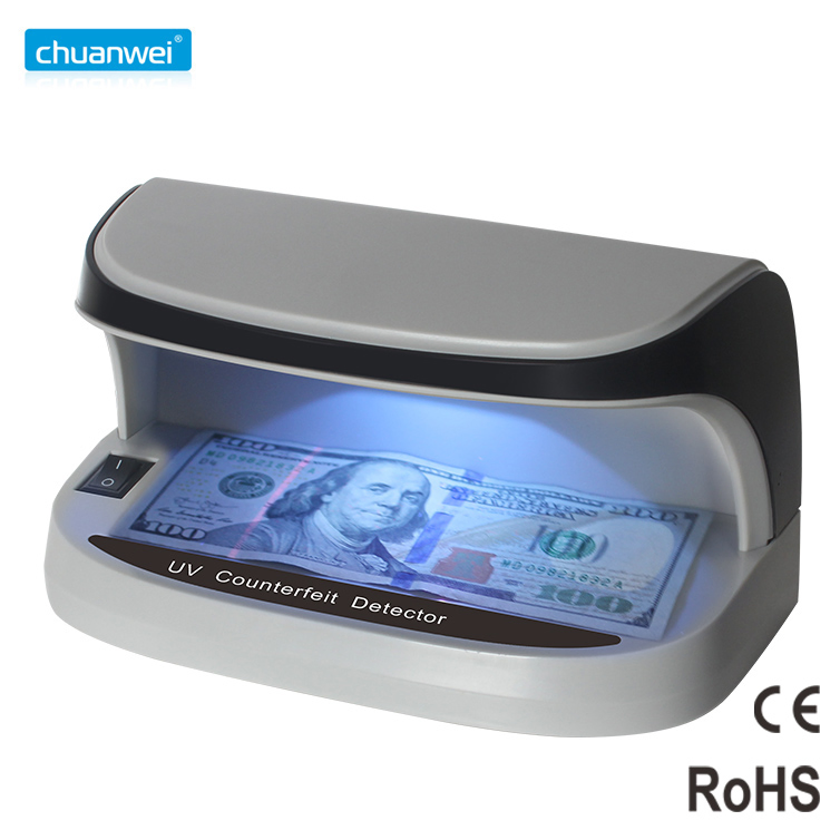 Counterfei Detector Bill Detector with UV LED Auto on/off Detecting Security Threads with Battery Money Detector Banknote Detector Money Checking