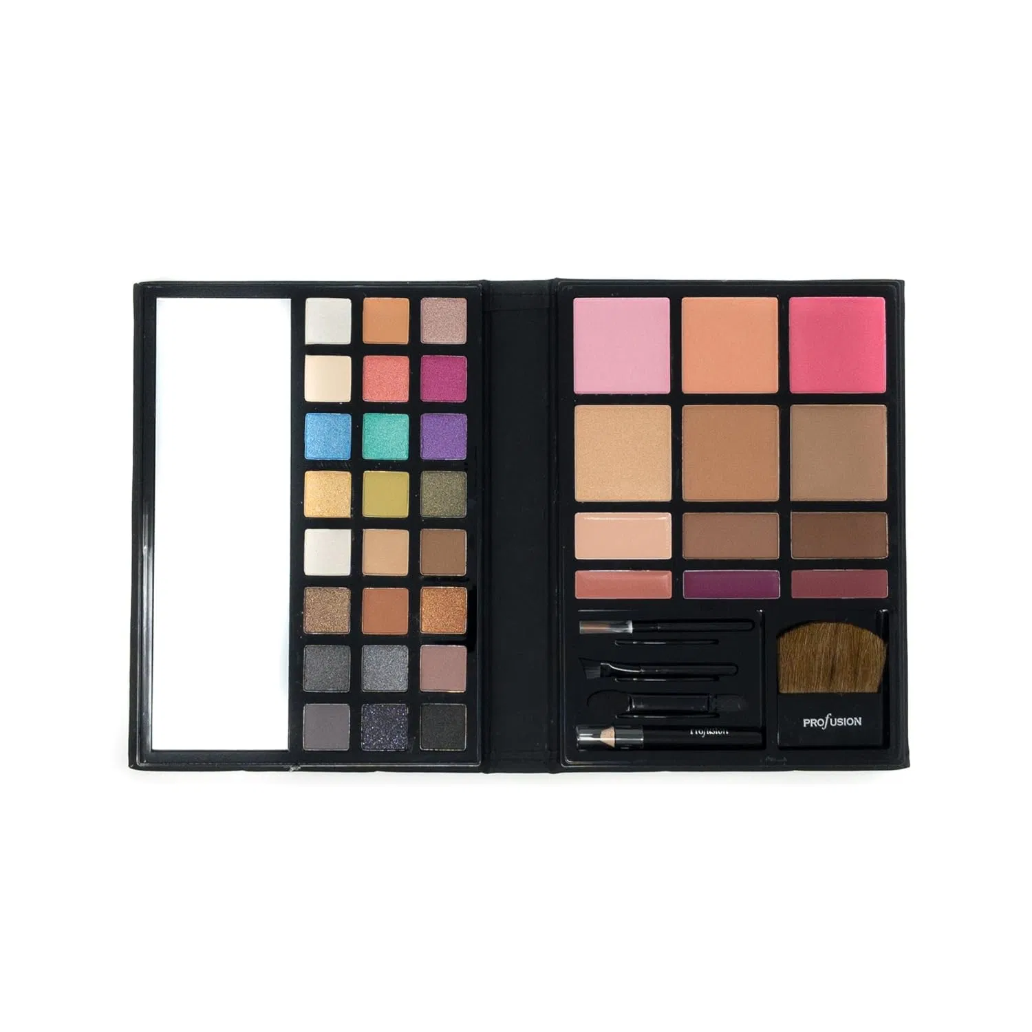 Professional Eyeshadow Lip Gloss Blush Highlighter Bronzer Eyebrow Powder Eyeliner Brushes Makeup Set