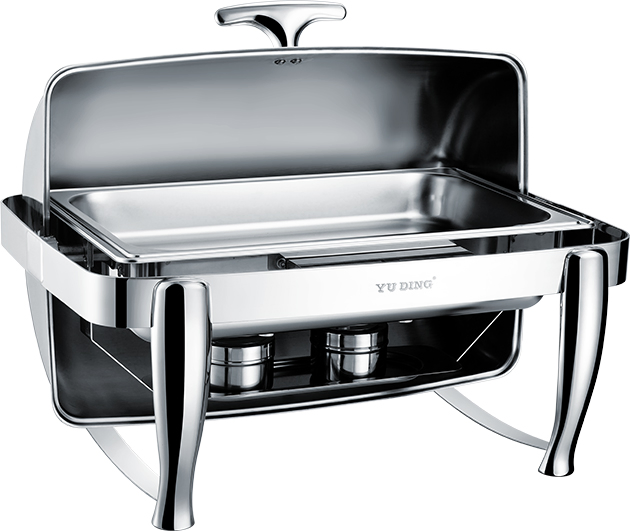 Stainless Steel Hollow Bottom Rectangular Chafing Dish with 9L