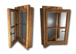 Double Glazing Solid Wood Casement Window
