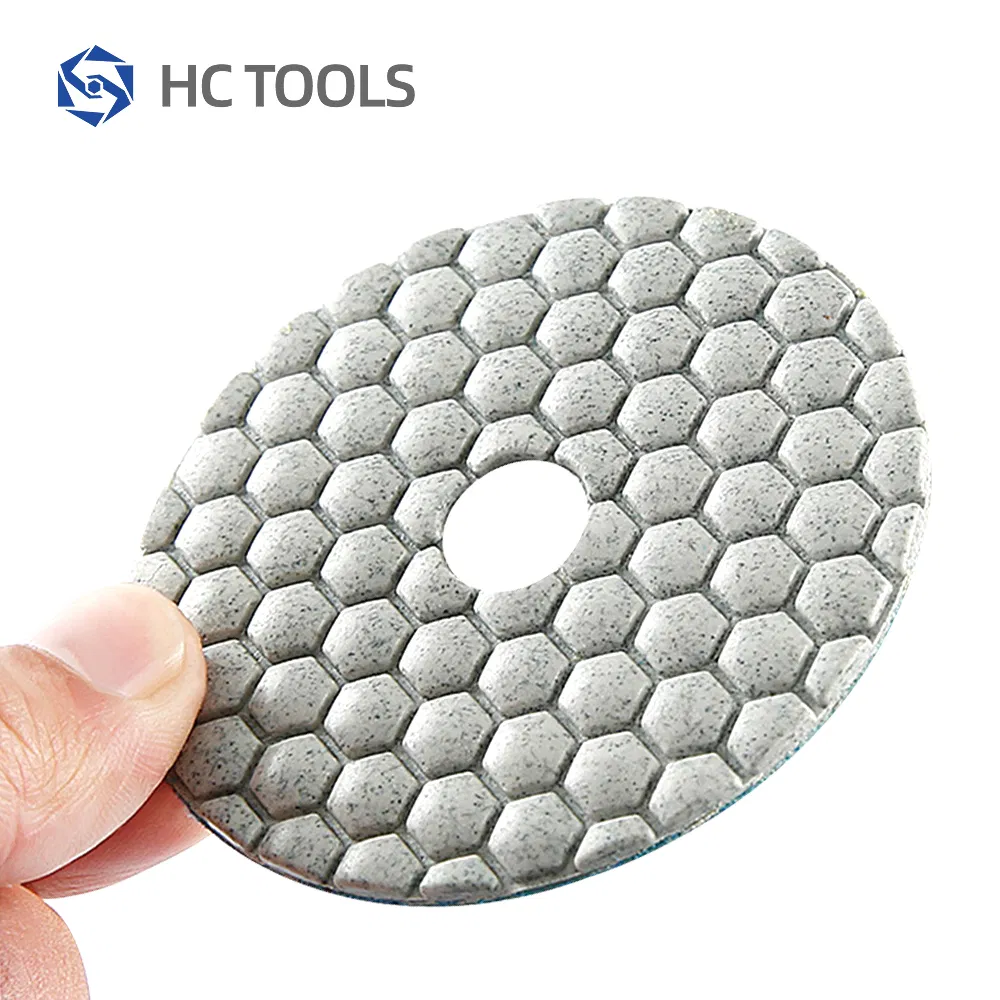 Best Quality 3" 4" 7 Steps Dry Polishing Pads Kit Flexible Stone Diamond Polish Disc Resin Polisher for Angle Grinder
