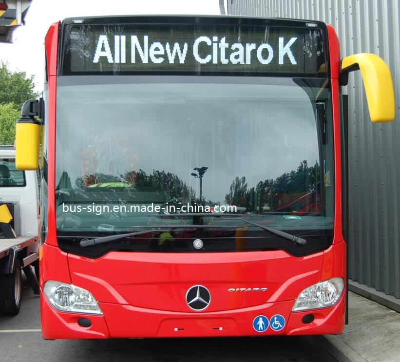 Sinlge Line Amber LED Signage for Bus