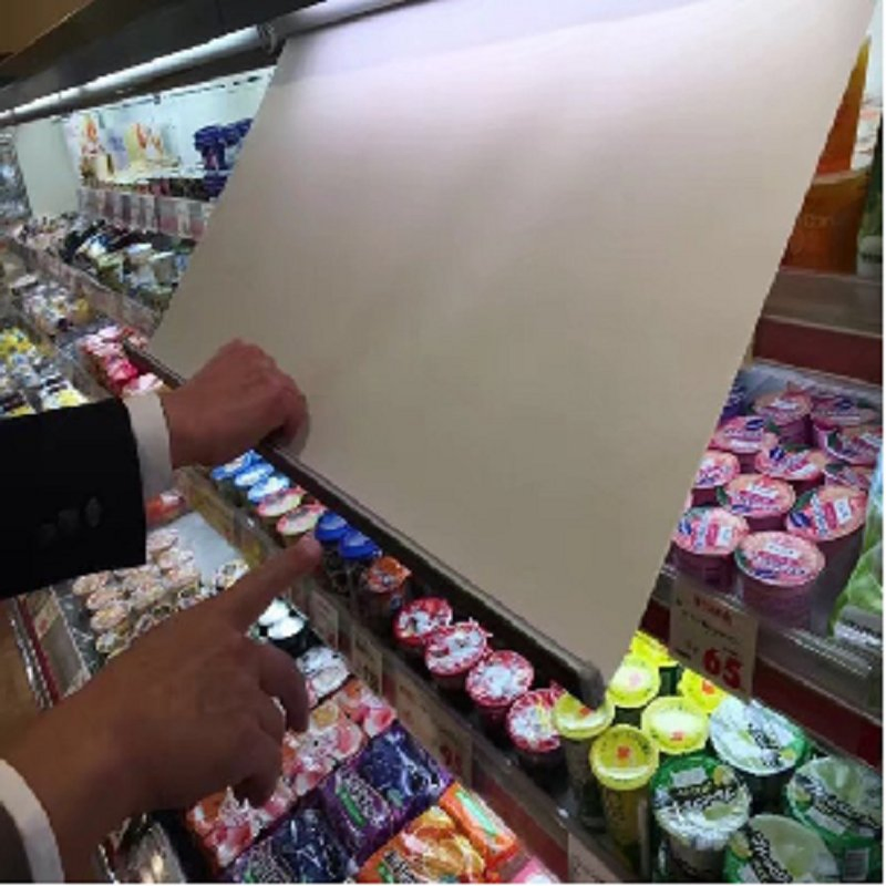 Night Cover Curtain for Refrigerator Commercial Fridge Night Blinds to Keep Food Fresh Freezer Blind for Supermarket Showcase