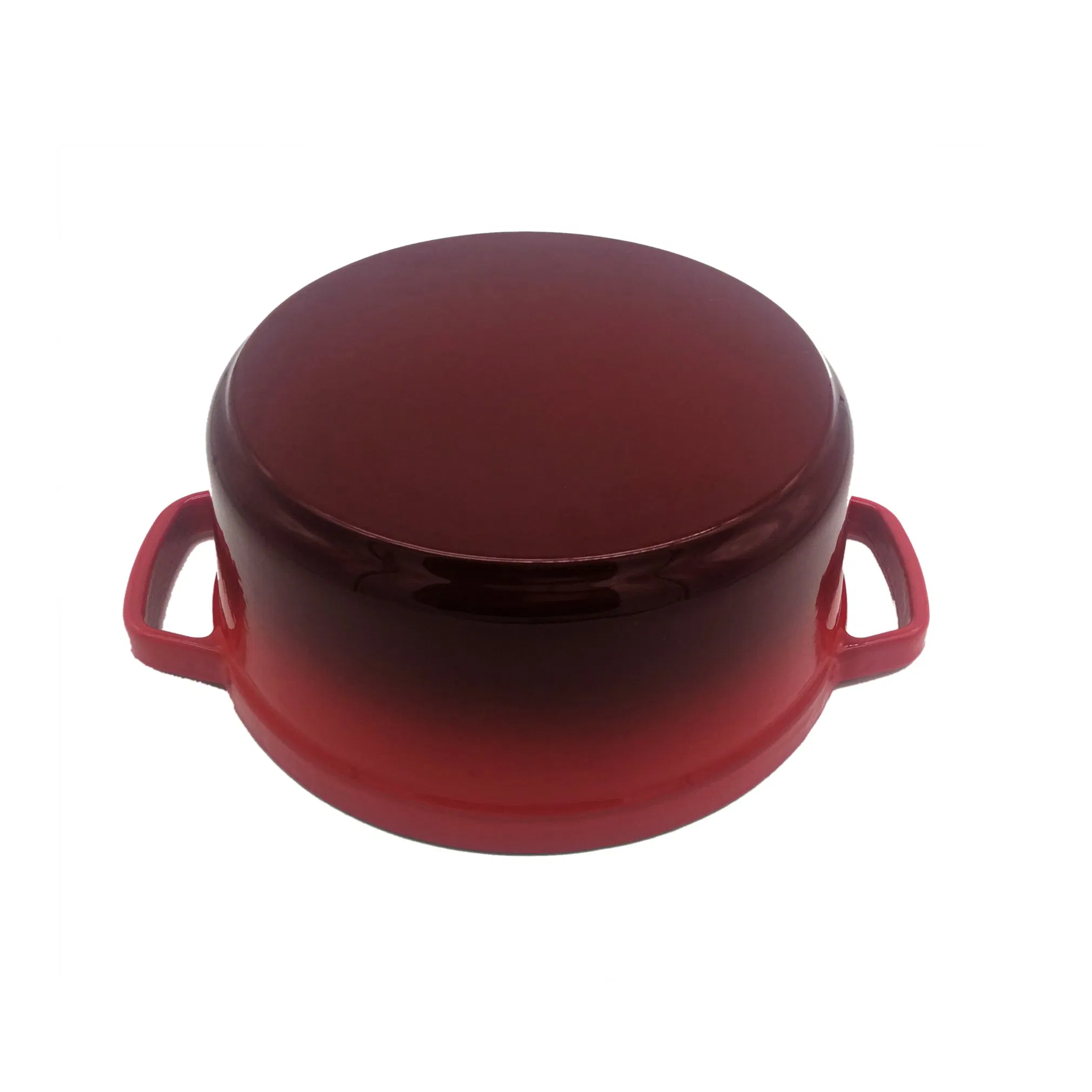 Чугунная эмалированная кастрюля 24 см Cookwin