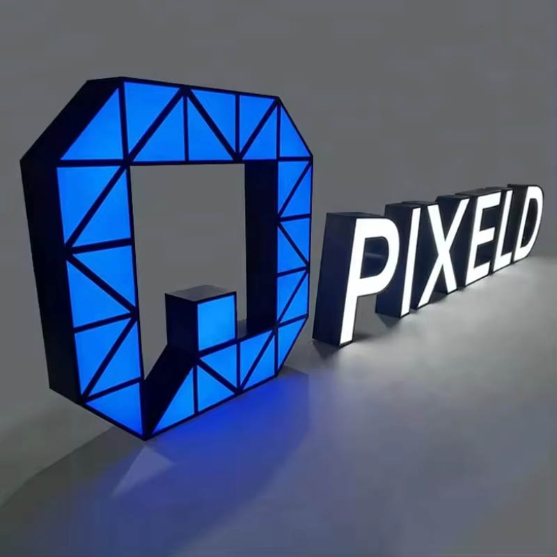 Outdoor 3D Backlit Illuminated Custom Wall Logo Sign Channel Letters Wholesale