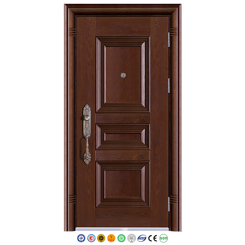 Multi-Lock Set House Front Door Design with Customized Color