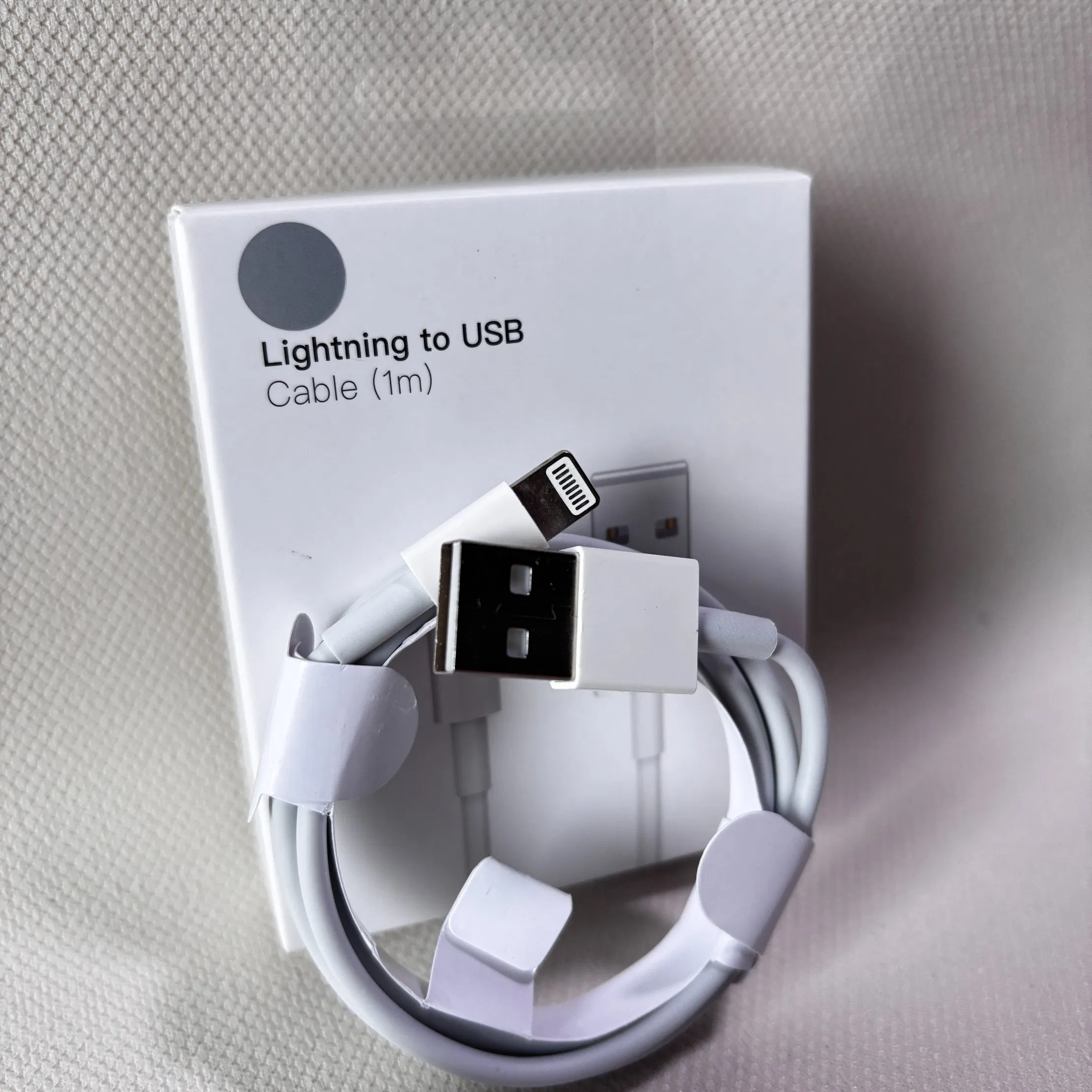 New Stock Top Lightning to USB Cable, 60W 1: 1 Original 1m Mobile Phone Data Charging Cable, 2025 Wholesale Price, AAA+++ Supporting Device Fast Charging