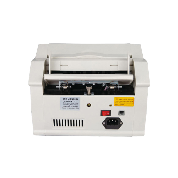 LD-7410-1 Bill Counter Counting Machine with LED Screen and TFT Display Back Money Count Tool in Multi-currency