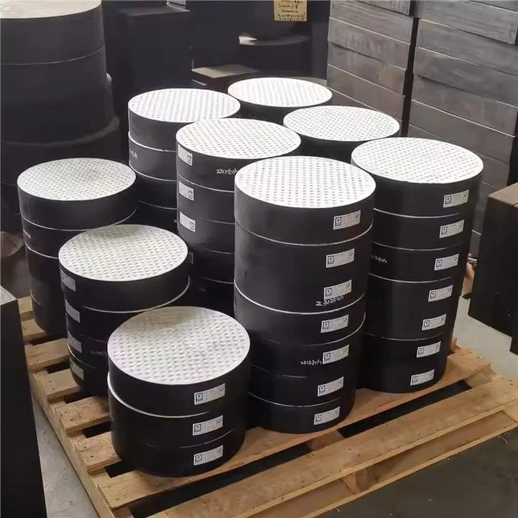 Customized Round Pattern Bridge Plate Rubber Bearing Seismic Damping Elastomeric Bearing Pads for Building Infrastructure