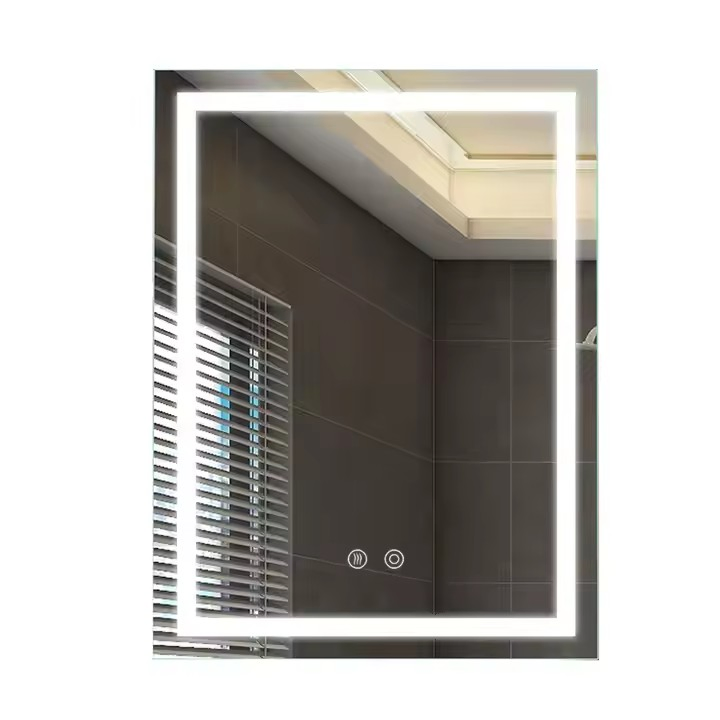 Round LED Touch Screen Smart Mirror Living Room Bathroom Glass Mirrors Wall Decor