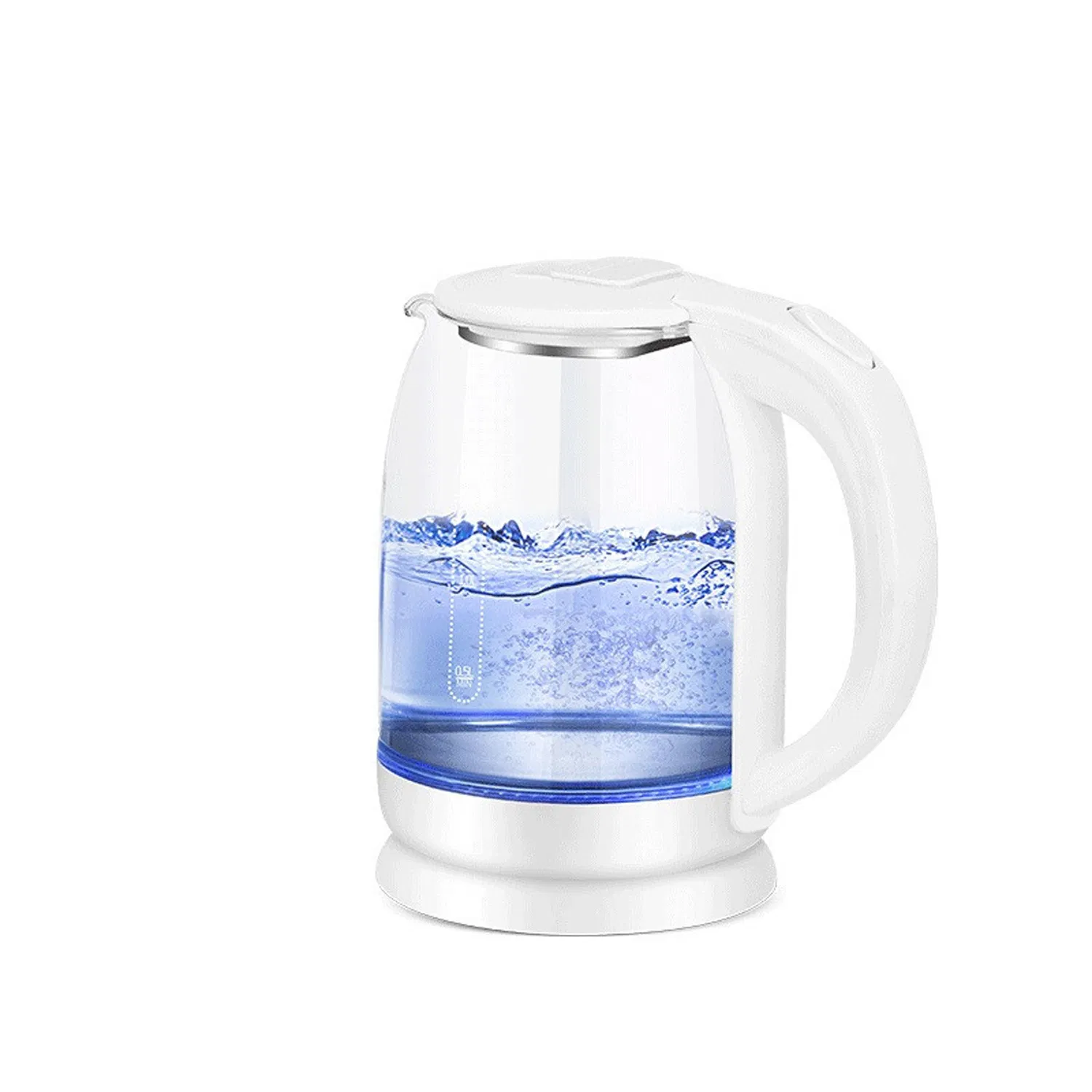 Electric Kettle, Stainless Steel Filter and Inner Lid 1500W Wide Opening Glass Tea Kettle Hot Water Boiler