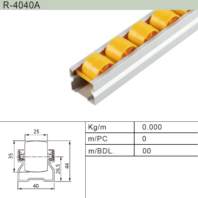 Roller Tracks  for Pipe Racking System (R-4040)