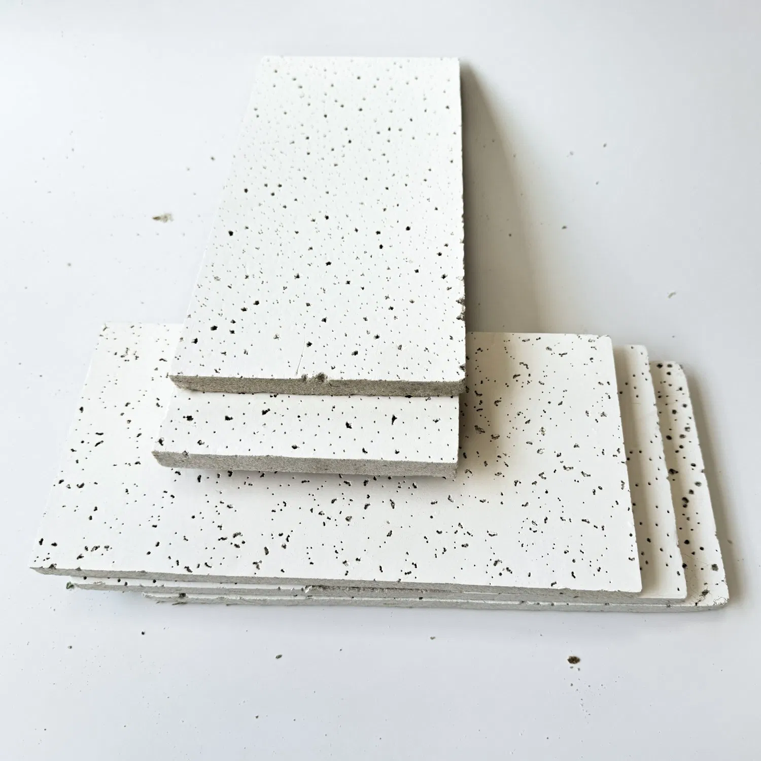 Chinese Customized Mineral Wool Ceiling Moisture Mineral Fiber Board for School Heat Insulation Material Fiber Board 14mm Acoustic False Ceiling Tile Factory