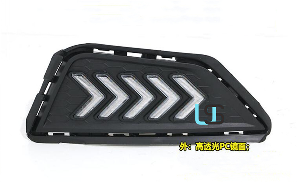Противотуманные фары LED DRL для Volkswagen Polo 2019-2021