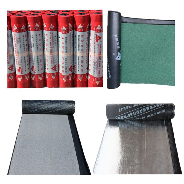 Torched Flat Roof Sbs Modified Bitumen Roll Waterproofing Membrane 3mm