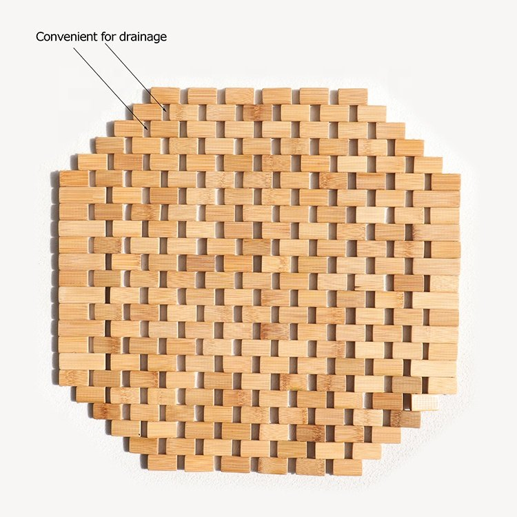 Hot Selling Customized High Quality Natural Synthetic Wood Mat Bathroom Bamboo Mat