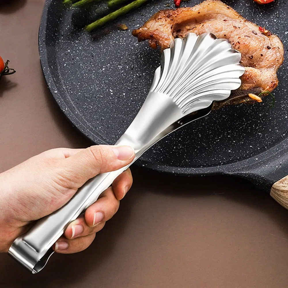 Food Tongs Steak Clip Cake Clamp Stainless Steel Mi18978